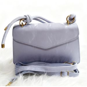 Elegant Lavender Knotted Strap Crossbody Bag - Women's Trendy Shoulder Purse