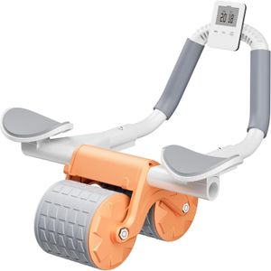 Rebound Roller With Digital Timer – Automatic Abdominal Exercise Wheel For Core Strength Training