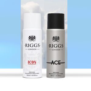 Riggs London Icon x Ace Body Spray 250ml x2 (Icon x Ace) 