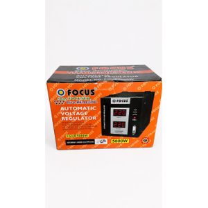FOCUS 5000W Automatic Voltage Regulator/Stabilizer - Black
