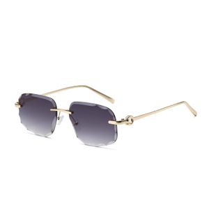 Luxury Rimless Octagonal UV400 Sunglasses for Men & Women