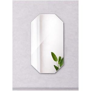 Acrylic Wall Mirror Tiles Self-Adhesive Mirror Sheets Frameless Wall-Mounted Mirror Stickers Decor for Workout Bedroom Ceiling (L100 x W50)cm / (L39.4 x W19.7)inch