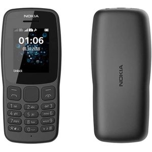Nokia 106-4G Dual SIM Feature Phone - Black