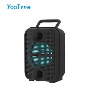 YooType Portable Wireless Outdoor Speaker 360 Surround Loud Sound Deep Bass, Long Battery Life for Party Camping, Bluetooth , Black