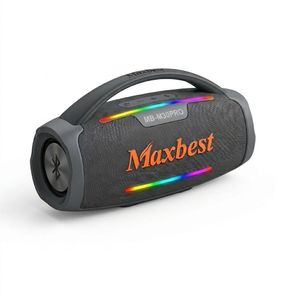 Maxbest MB-M30PRO Bluetooth Party Speaker - RGB Lights, Deep Bass, Wireless, Outdoor & Home Use