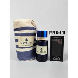 Fragrance World Matelot edp 50ml plus free 6ml perfume oil 