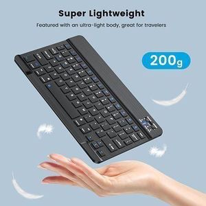 Wireless Bluetooth keyboard compatible with phones and tablets
