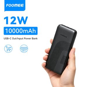 FOOMEE 10000 mAh Portable Slim Power Bank with 12W Fast Charging and LED Light Indicator
