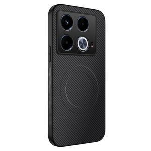 For Infinix Note 40 4G Carbon Fiber Pattern Magnetic Soft Phone Case