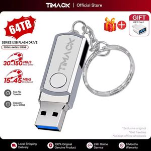 Timack 64GB USB3.0 Metal Flash Drives Portable Usb Drive Waterproof Memoria Usb Disk