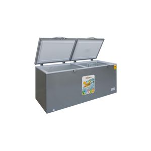 Delron DCF-488D Double Door Chest Freezer - 488 Litre - Grey