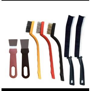 7 in 1 Crevice Cleaning Brush set, multipurpose long handle brush set