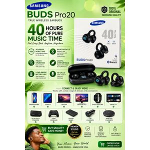 Samsung&Yoomee Samsung Buds Pro20 Wireless Earbuds – Premium Bluetooth 5.3, 40H Long Battery Life, Touch Control