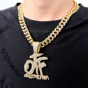 Men's Hip-Hop Gold Chain & Pendant Set - 50cm Iced Out Cuban Link Necklace
