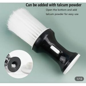 A C R Professional Barber's Powder Dusting Brush - Black