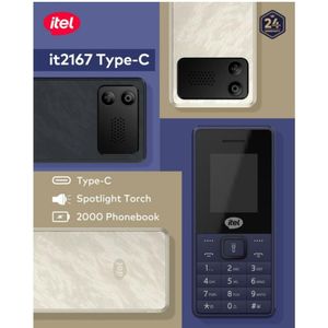Itel IT2167 - 1.77" - Dual SIM - 32MB - 32MB Phone - 1000mAH -  Black