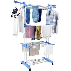Plastic Foldable Drying Rack Clothes Dryer Dryline - Blue