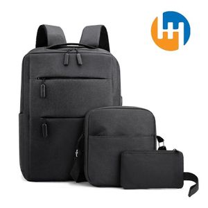 HUAHUA New backpack men's casual large-capacity sports fashionable backpack business computer bag travel bag cross-body bag clutch bag set