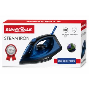 Sunny 1200W Steam Iron with 360° Swivel Base-Blue