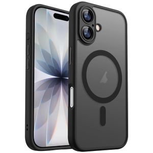 For iPhone 17 Skin Feel Magnetic Frosted Phone Case(Black)