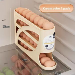 Rolling slide egg storage rack, egg storage box, large capacity, can hold 30 eggs.