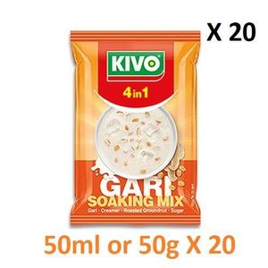 KIVO 4n1 Gari Soakings Mix - 50ml x 20 OR 50ml x 80 Pieces (Full Box) 