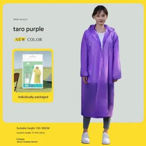 Thick Adult Polyester Raincoat (Purple)