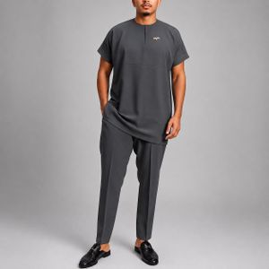 Kaftan Classic Dansiki Men's Native Wear - Dark Gray 