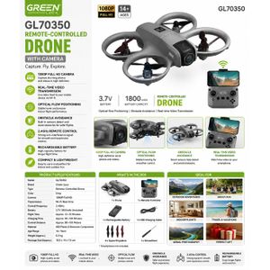 Green Lyca GL70350 Remote-Controlled with Camera