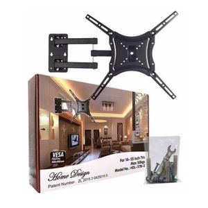 Home Design Adjustable Universal Plasma/LCD Wall Mount 19-55" - Black