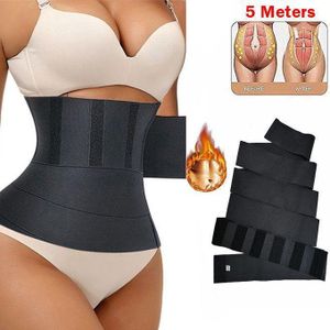 Tummy Wrap/Waist Trainer Belt Control - 5m Black
