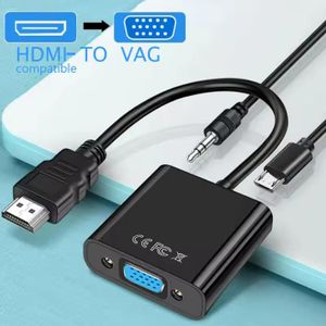 HD 1080P HDMI-compatible To VGA Cable Converter HDMI-compatible Male To VGA Female Adapter for Tablet laptop PC TV