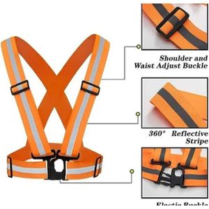 A Design Reflective Sport Vest for Outdoor Sporting - Orange