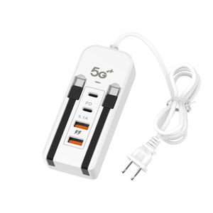 6 In 1  2USB 2PD 66w Apple/ Fast Charger  Power Socket