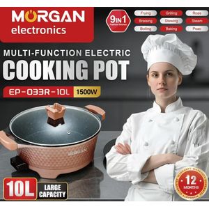Morgan Multi-purpose electric cooking pot, 10L