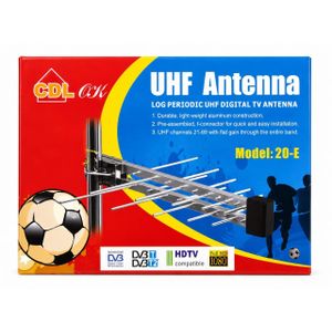 Cdl CK UHF Digital TV Antenna(20-E) - Black