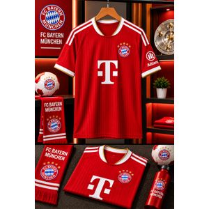 FC Bayern 26/27 Away Jersey Short Sleeve White with Red & Navy Blue Details