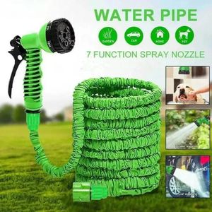 Expandable High-Pressure Magic Hose Extented 7 Water Spraying Functions Gun Durable Materials Home Garden Watering Tools