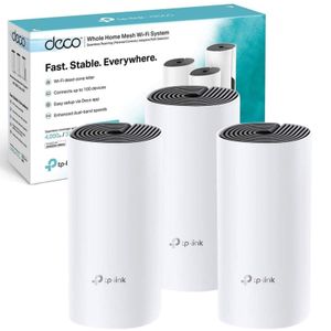 TP-Link Deco S4 AC1200 3-Pack Whole Home Mesh Wi-Fi System – White