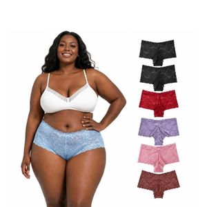 6 Pieces Of Lace Panties Set - Multicolor
