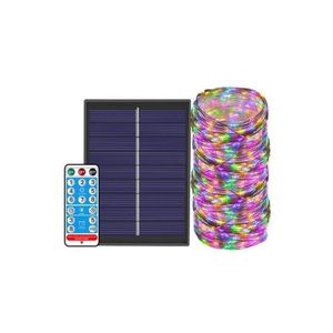 10m Solar String Light Remote Control Fairy Light Wedding Party Garland Light wth Solar Panel - Colorful Light
