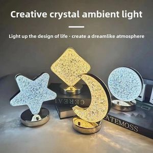 Creative Crystal USB Charging Night Light/Table Lamp