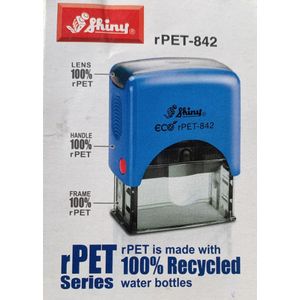 Shiny Eco rPET-842 Self-Inking Rubber Stamp