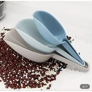 A & Shine 3pcs Multifunctional Scooper Shovel for Ice Cube Scooping- White