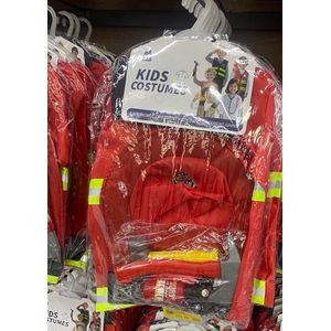 Fire Fighter Firefighter Costume for Unisex Pcs Halloween Pretend Play Set for Kids 3-7 NEW
