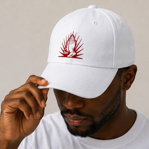 PRAY Embroidered Baseball Cap – White