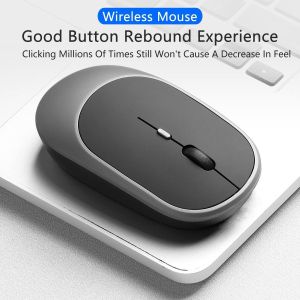 Wireless Mouse for Laptop, 2.4GHz Computer Mice with USB Nano Receiver, Lightweight and Portable, Ideal for Office Workers, 4-Button Mouse for Laptop, PC, Chromebook, Mac