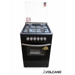  4 Burner/Cooker Oven with Grill - 50x50cm- Black 