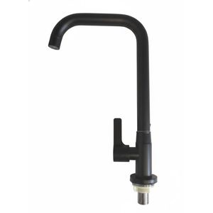 Single Lever Swivel Spout Kitchen Tap - Black