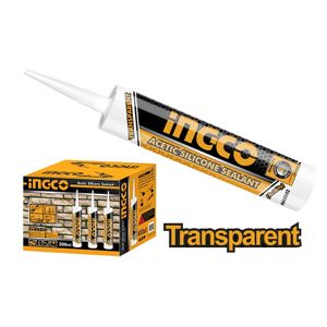 Ingco HASS02 Acetic Silicone Sealant - 300ml - Transparent